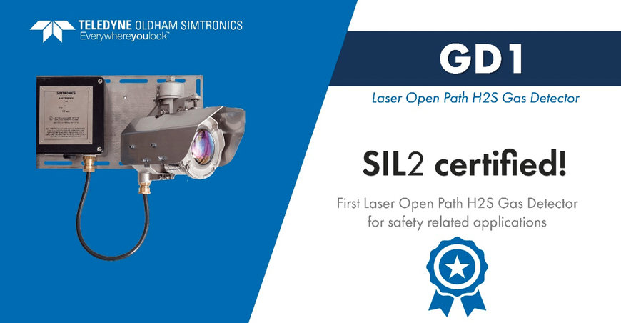 First Laser Open Path H2S Gas Detector for safety related applications